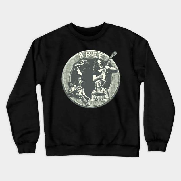 Free in sage Crewneck Sweatshirt by MichaelaGrove